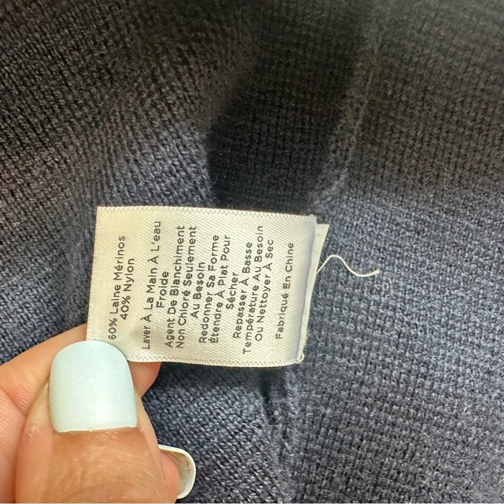 Talbots Color Block Wool Blend Longline Cardigan … - image 6